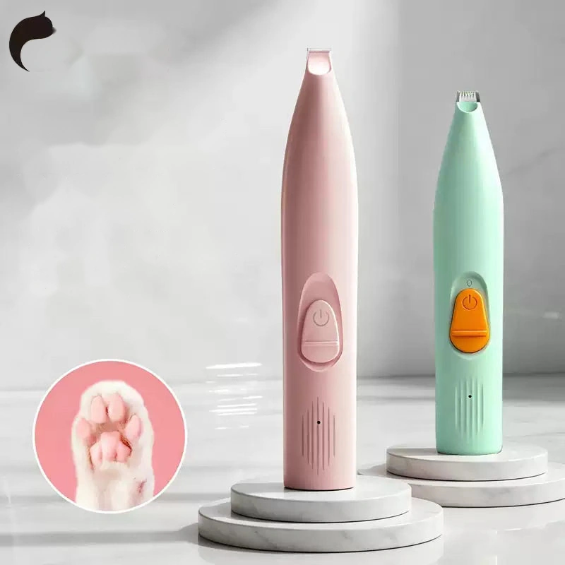 Electric silent pet foot hair trimmer for cats and dogs