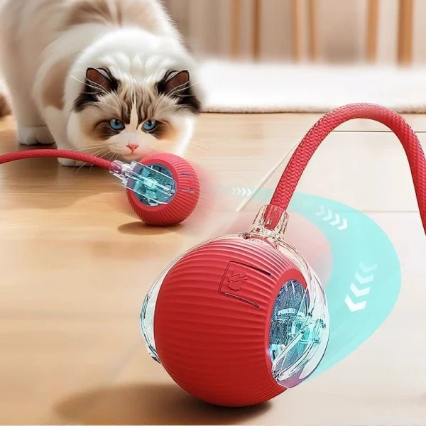 Automatic Rolling Cat Toy Ball – Self-Play & Boredom Relief